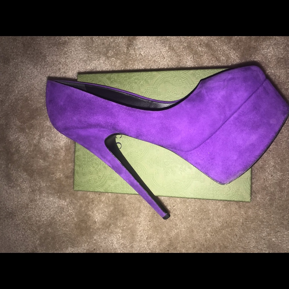 Giuseppe Zanotti Platform Pumps Purple size 39.5